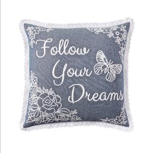 Follow your dreams pillow